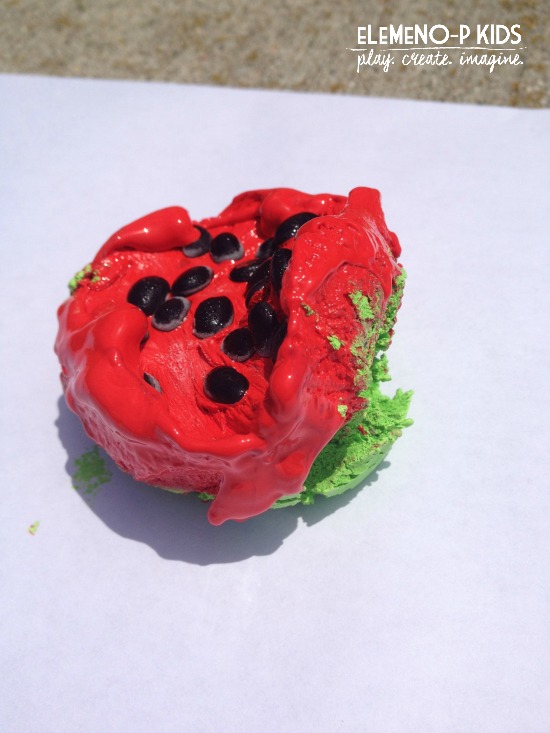 Summer Activities for Kids: Watermelon Ice Paint