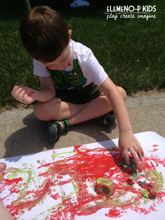 Summer Activities for Kids: Watermelon Ice Paint
