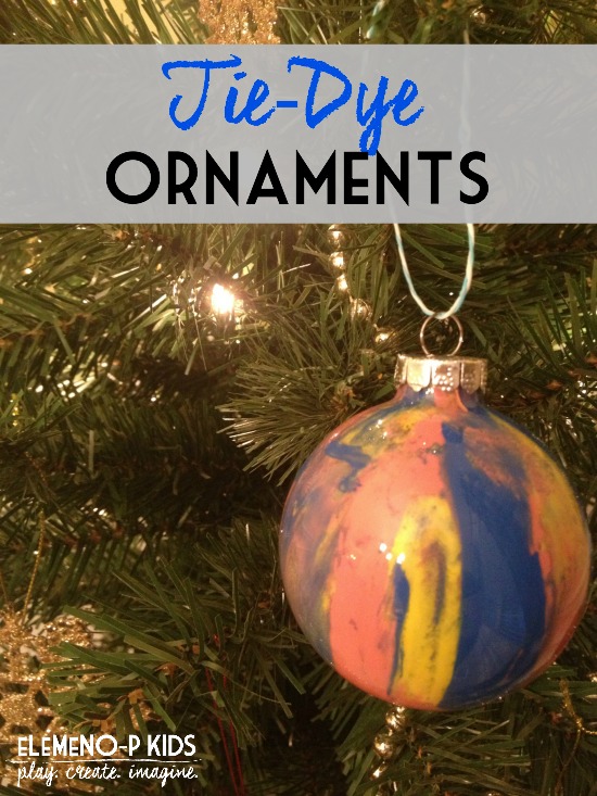 Tie Dye Ornaments