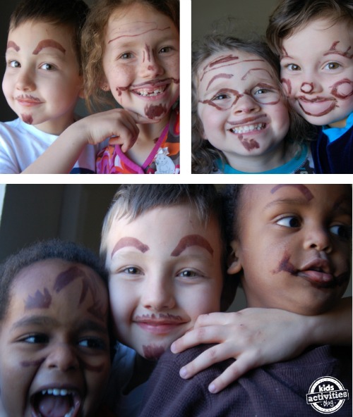 Painted Faces for April Fools Day Pranks for Kids