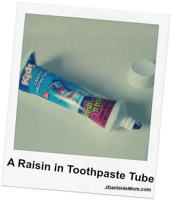 Raisin Toothpaste - April Fools Day Pranks for Kids