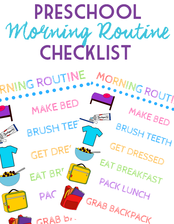 Preschool Morning Routine Checklist