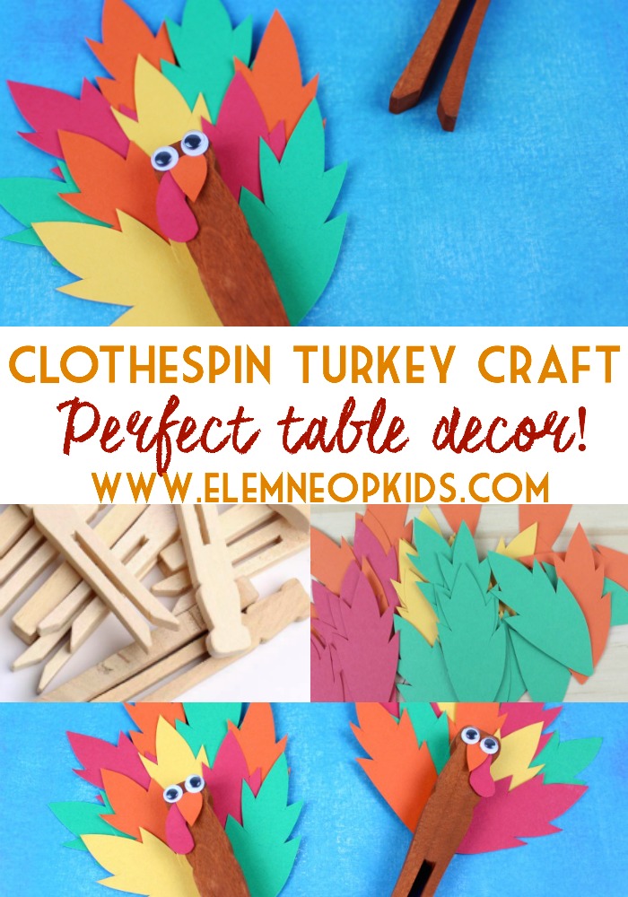 Clothespin Turkey Craft