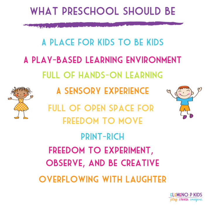 What Preschool Should Not Be